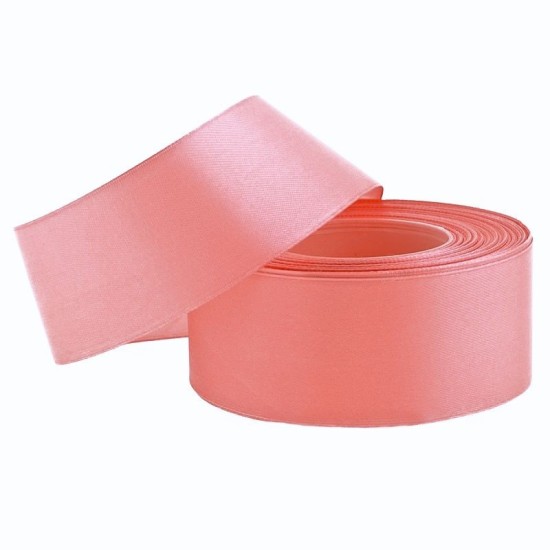Stuha saténová 38mm/32m - benátská růžová - 601386