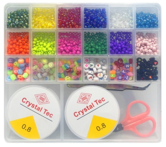 Korálky - sada - 90 g - PK510-57