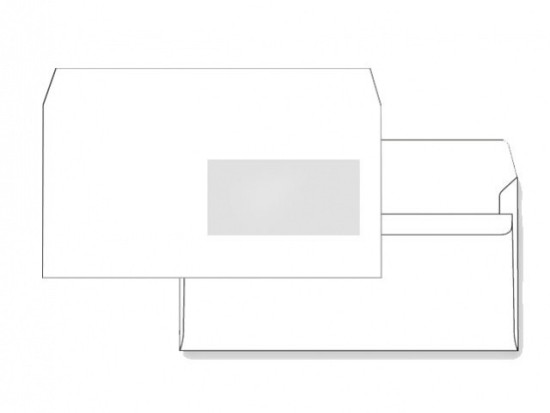 Obálka samolepicí DL s okénkem - 1 ks