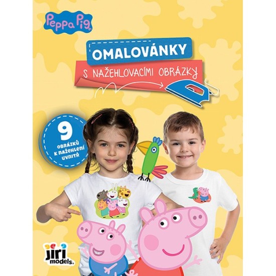 Omalovánky s nažehlovacími obrázky - Prasátko Peppa - 4058-1