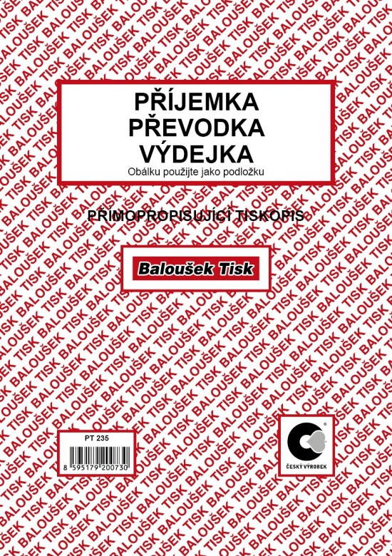 Příjemka - převodka - výdejka A5 NCR - PT235