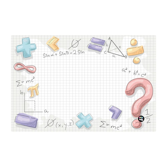 Podložka na stůl - Math - 60 x 44 cm - 5-90325