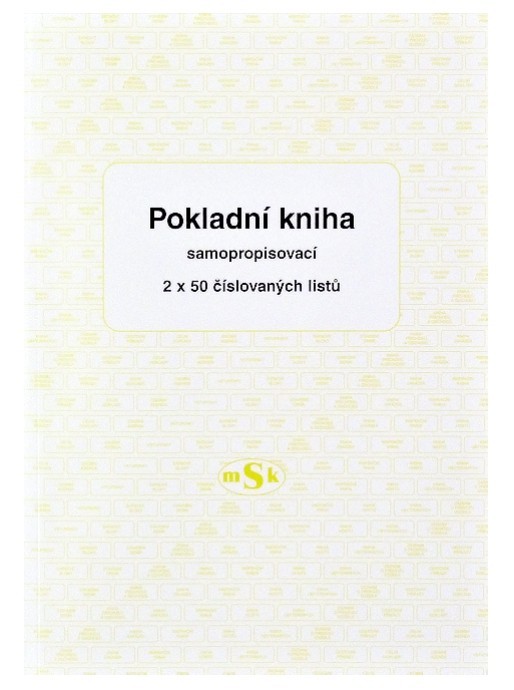 Pokladní kniha A4 číslovaná propisovací - mSk 146