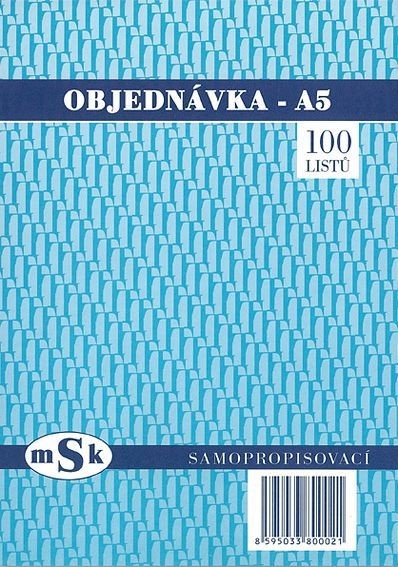 Objednávka A5 propisovací - mSk 2
