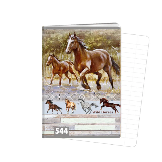 Školní sešit 544 - Wild horses - A5, linkovaný, 40 listů - 1592-0414