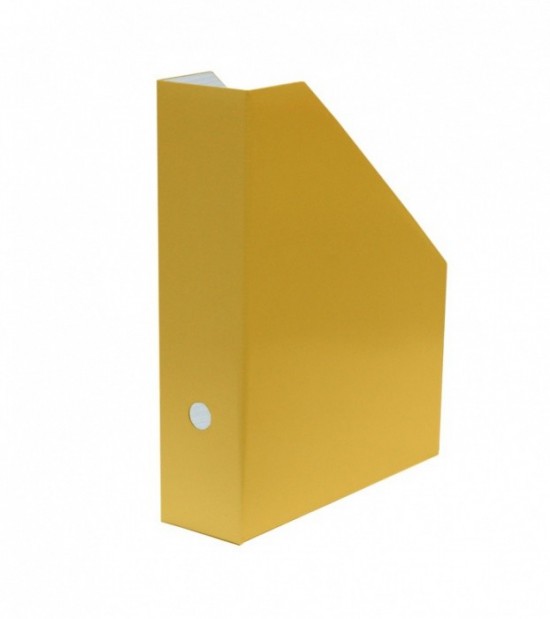 Archivní box seříznutý - žlutý