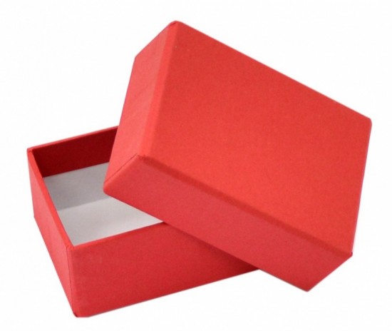 Dárková krabička B0 - červená - 7,5 x 5,5 x 3,5 cm