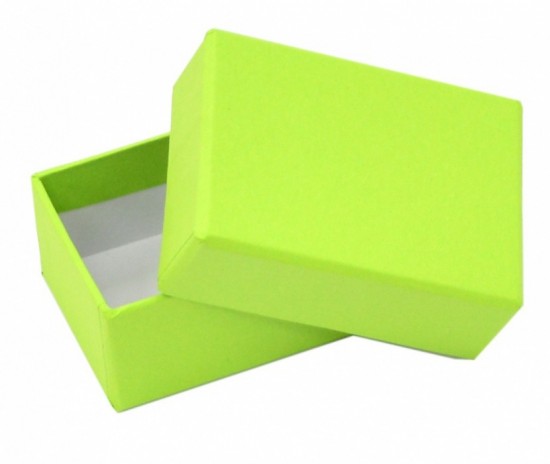 Dárková krabička B0 - zelená - 7,5 x 5,5 x 3,5 cm