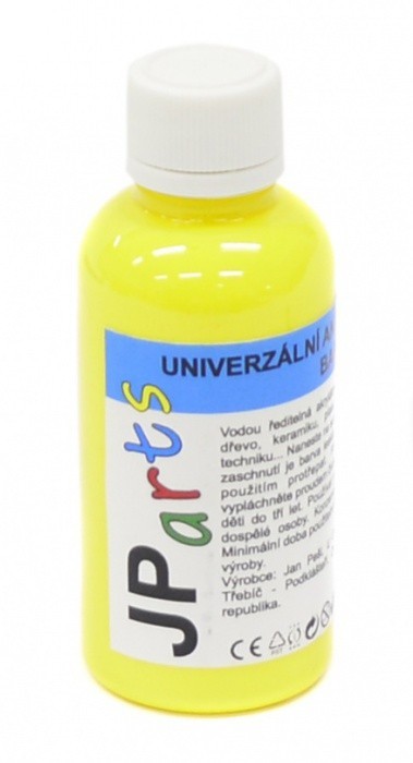 Univerzální akrylátová barva - žlutá lesklá 50g U1018