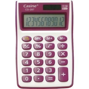 Kalkulačka Casine - 12 míst - fialová - CD-287
