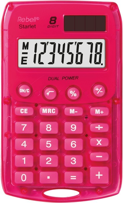 Kapesní kalkulátor Rebell - Starlet PBX - růžová