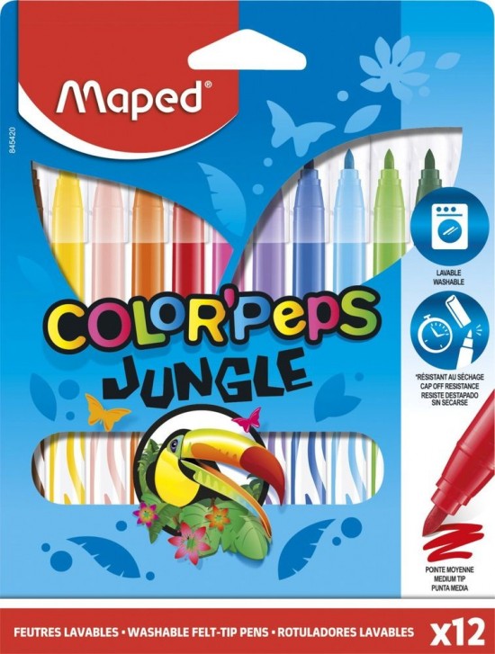 Fixy MAPED Color'Peps Jungle - 12 barev - 5420