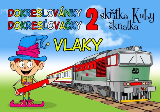 Omalovánky LUX A5 - Dokreslovánky skřítka Kuby 2 - Vlaky - 3227
