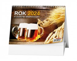 Stolní kalendář - Rok 2024 s českými minipivovary - BSE10-24