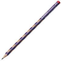 Tenká ergonomická grafitová tužka pro praváky - STABILO EASYgraph S metalická fialová - H