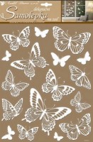 Samolepky na zeď - Motýli s glitry 10227