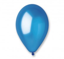 Balónky nafukovací METAL - modré - 100 ks - GM90/36
