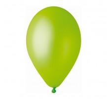 Balónky nafukovací METAL - zelené - 100 ks - GM90/67
