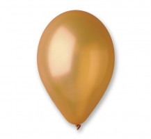 Balónky nafukovací METAL - zlaté - 100 ks - GM90/39