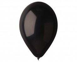 Balónky nafukovací - černé - 100 ks - G90/14