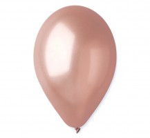 Nafukovací balónky - metalické rosegold - 100 ks - PGM90-71