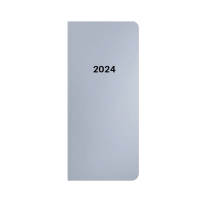 Měsíční diář PVC - Metallic stříbrná - 8-68623
