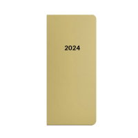 Měsíční diář PVC - Metallic zlatá - 8-68723
