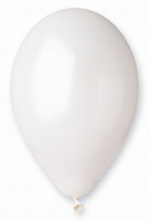 Nafukovací balónky střední - bílé - 100 ks - G110-001