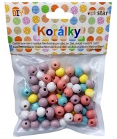Dřevěné korálky - 10 mm - 70 ks - PK510-24