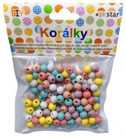 Dřevěné korálky - 8 mm - 130 ks - PK510-23