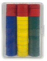 Magnety 15 mm - barevné - 40 ks - PK73-22
