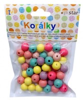 Dřevěné korálky - 12 mm - 50 ks - PK510-28