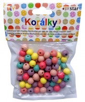 Dřevěné korálky - 10 mm - 70 ks - PK510-27