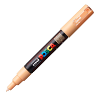 Akrylový popisovač Posca PC-1M - 0,7–1 mm - sv. oranžová - P285130000