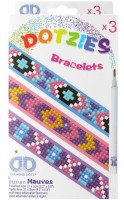 Diamantové náramky DOTZIES - fialové vzory - DTZ11011