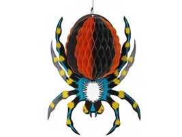 Dekorace závěsná Halloween-pavouk 22 x 24 cm - 24243 