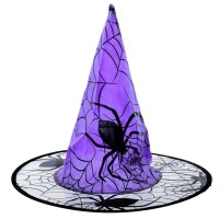 Barevný čarodějnický klobouk - 17401