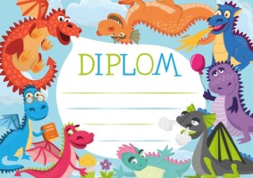 Diplom A5 - Draci - BD062