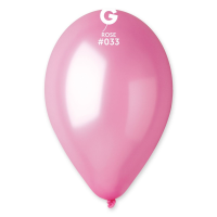 Balónky nafukovací - Metal - růžové - 10 ks - PGM90-33