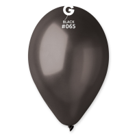 Balónky nafukovací - Metal - černé - 10 ks - PGM90-65