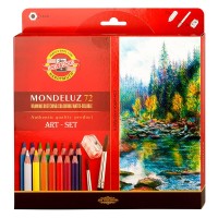 Souprava akvarelových pastelek Mondeluz - 72 ks - 3714 72
