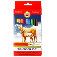 Souprava trojhranných pastelek Triocolor - 24 ks - 3144