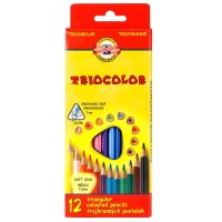 Trojhranné pastelky Triocolor - 12 ks - 3132