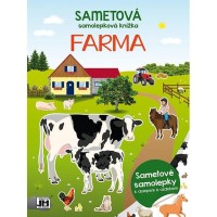 Sametová samolepková knížka - Farma - 3225-8