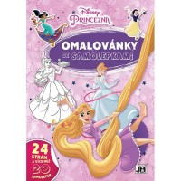 Omalovánky A4 se samolepkami - Disney Princezny - 3591-4