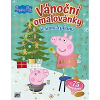 Vánoční omalovánky se samolepkami - Prasátko Peppa - 3178-7