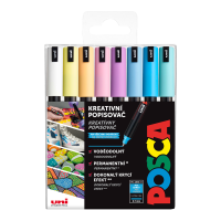 Sada akrylových popisovačů Posca PC-1MR - 0,7 mm - PASTEL - 8 ks - P238212172
