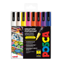 Sada akrylových popisovačů Posca PC-3M - 0,9–1,3 mm - mix barev, 16 ks