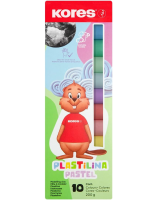Plastelína Kores PLASTILINA Pastel - 10 barev - 34016