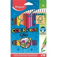Pastelky MAPED Color'Peps Star - 18 ks - 9183218